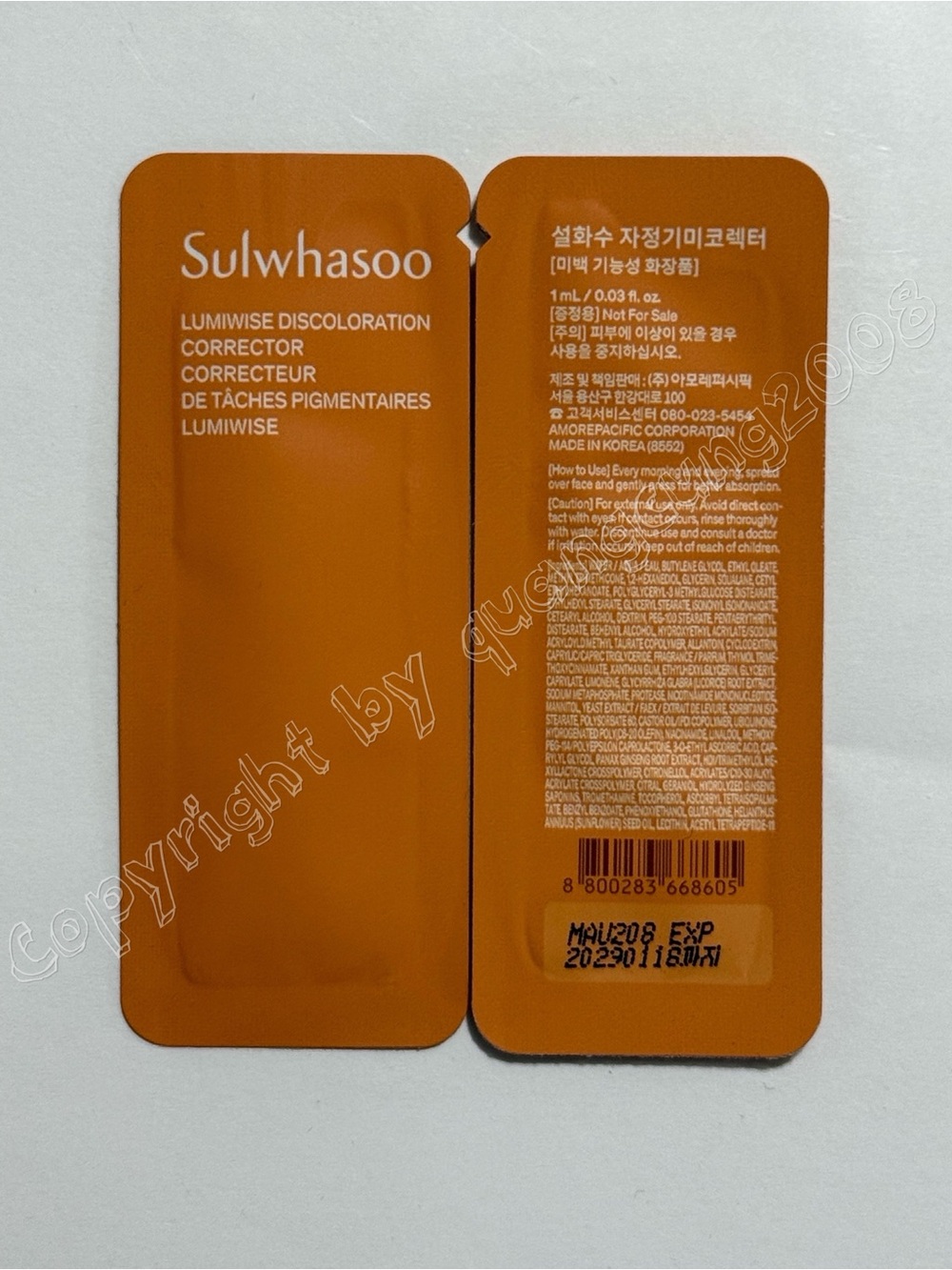 Sulwhasoo Lumiwise Brightening Ampoule Serum 1ml x 30pcs K-beauty